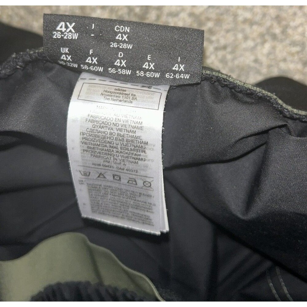 Reebok Cardi B Womens 4x Woven Black Green Joggers Pants Athleisure - Picture 3 of 8